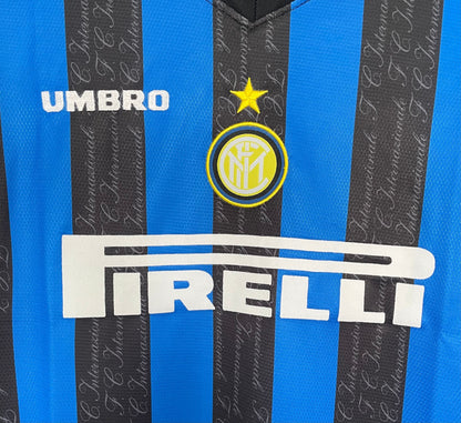 1997-98 Inter Milan Retro Long Sleeve Shirt-Home