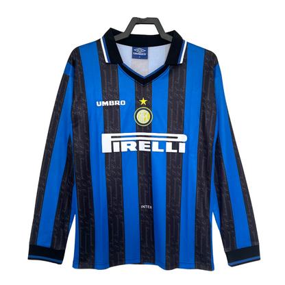 1997-98 Inter Milan Retro Long Sleeve Shirt-Home