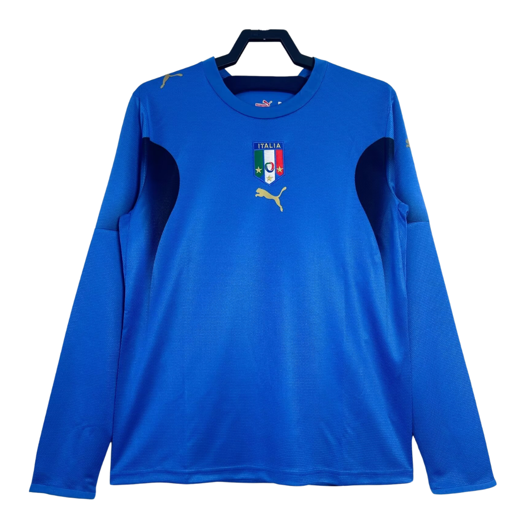 2006 Italy Retro Long Sleeve Shirt-Home