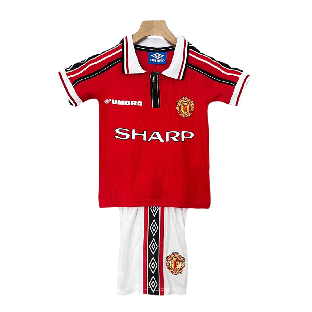 Manchester United Home 1998-1999 - Kids Football Kit