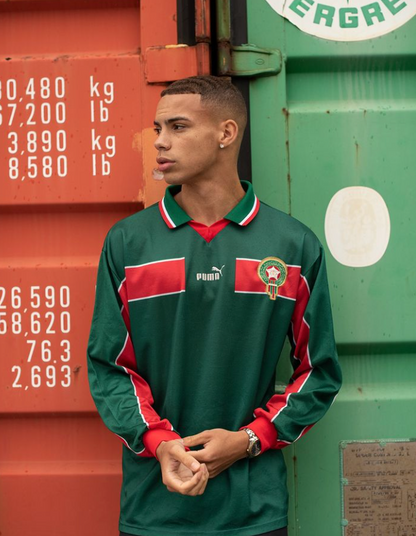 MOROCCO HOME 1998 LONG SLEEVES retro jersey