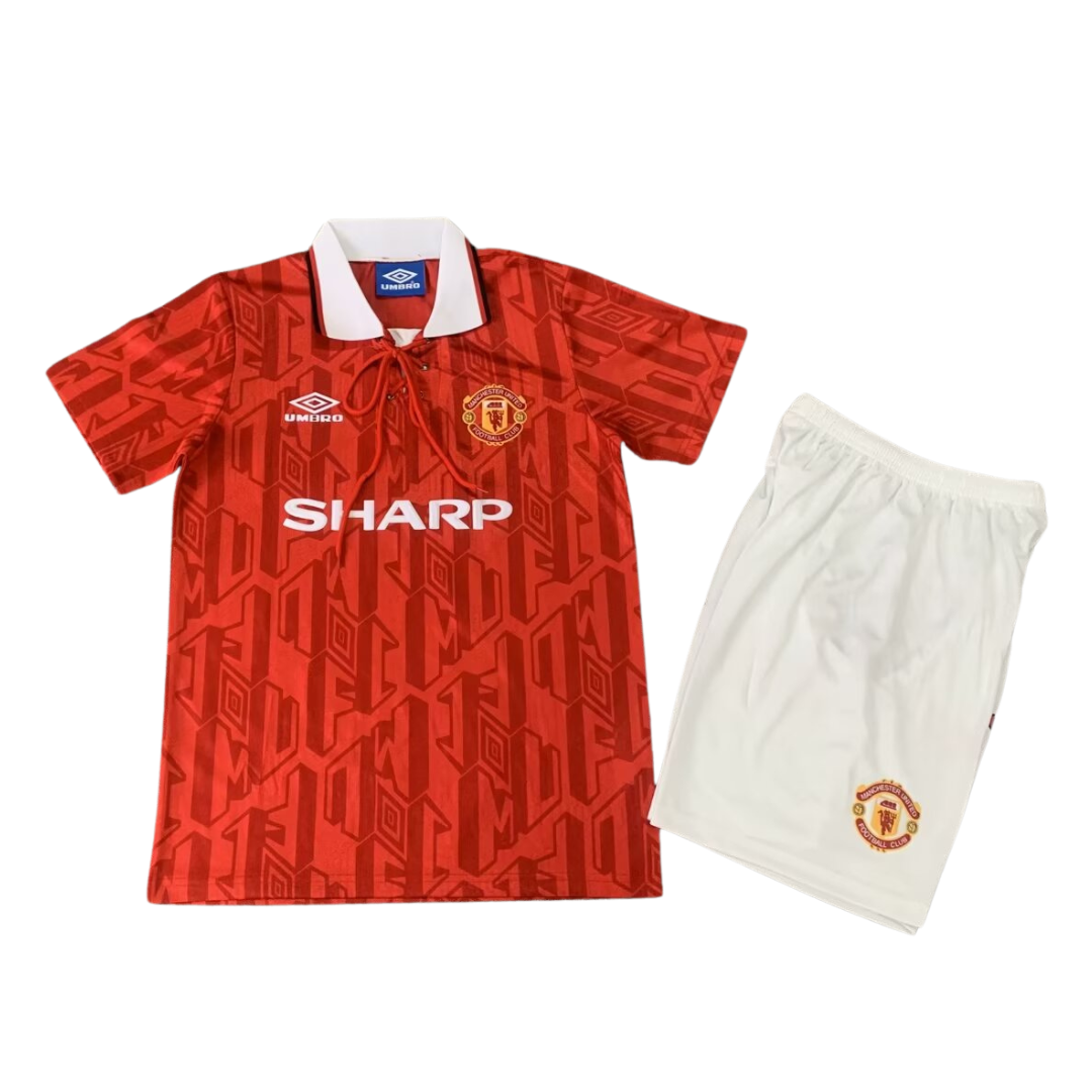 1992-1994 Manchester United Home Kids Football Kit