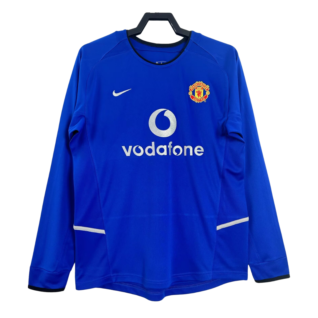 2002-03 Manchester United Retro Long Sleeve Shirt-Away