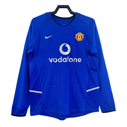 2002-03 Manchester United Retro Long Sleeve Shirt-Away