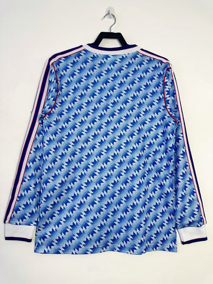 1990-92 Manchester United Retro Long Sleeve Shirt-Away
