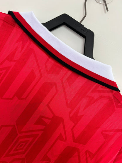 1992-94 Manchester United Retro Long Sleeve Shirt-Home