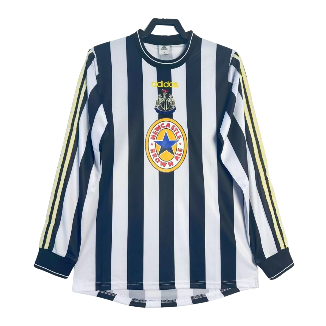 1997-99 Newcastle Retro Long Sleeve Shirt-Home