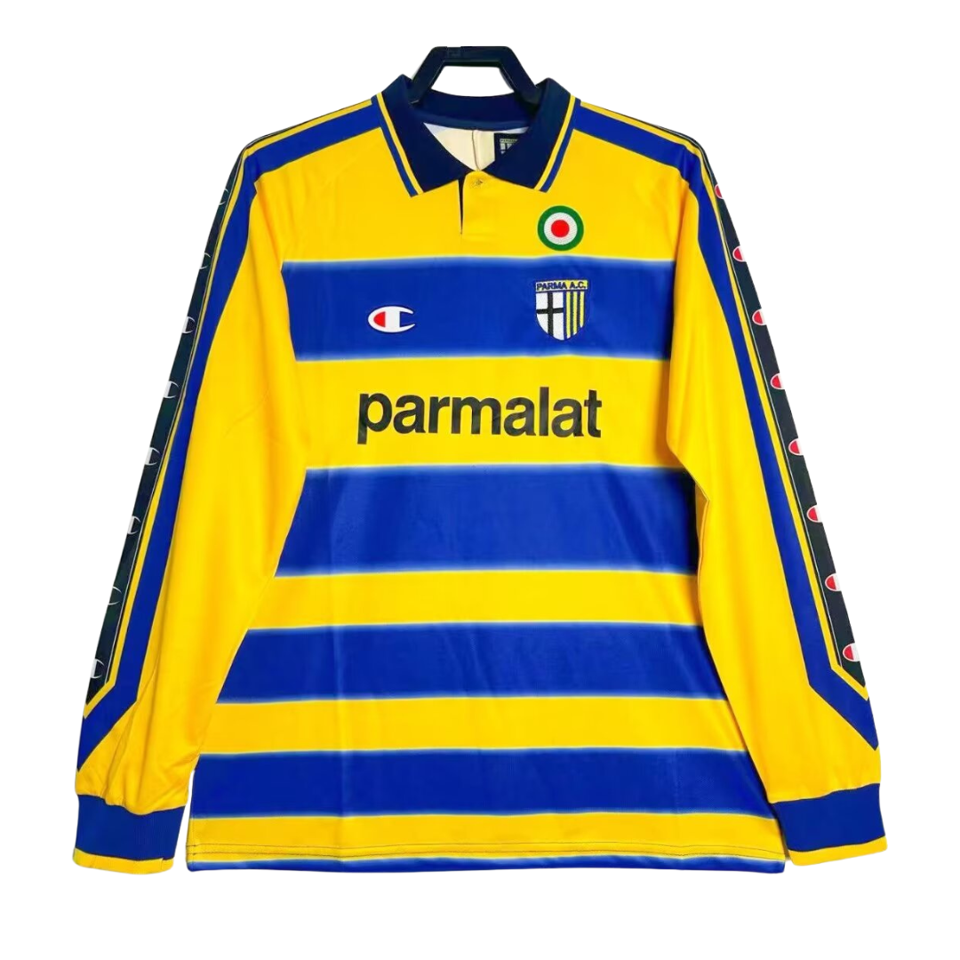 1999-00 Parma AC Retro Long Sleeve Shirt-Home