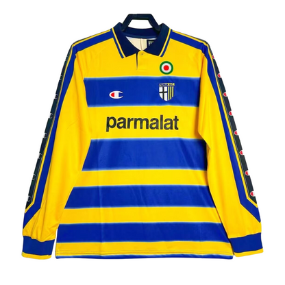 1999-00 Parma AC Retro Long Sleeve Shirt-Home