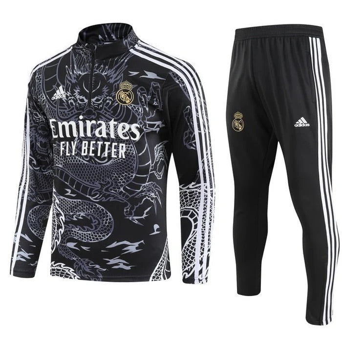 REAL MADRID 2022/23 BLACK DRAGON Football Tracksuit