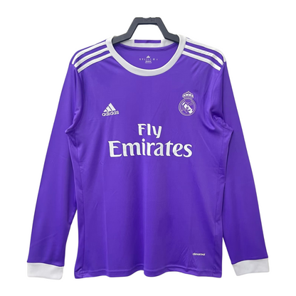 2016-17 Real Madrid Retro Long Sleeve Shirt-Away