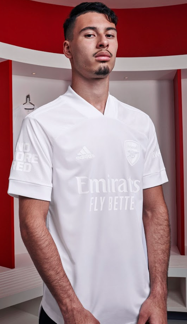 Camiseta blanca del Arsenal 21/22