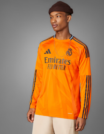 real-madrid-shirt-2024-25-orange-long-sleeves