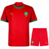 morocco 2025 kids football kit home
