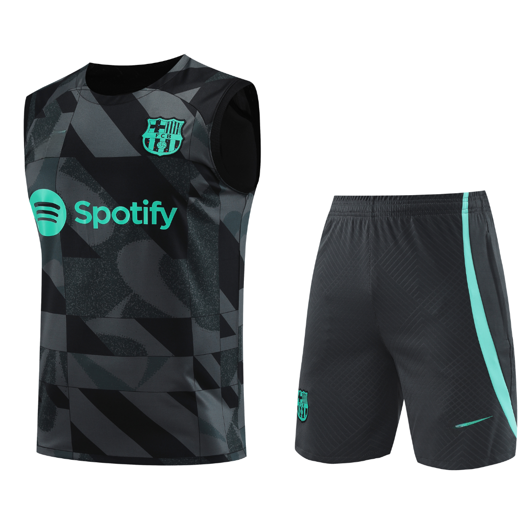 FC BARCELONA BLACK sleeveless Summer set 2024/2025