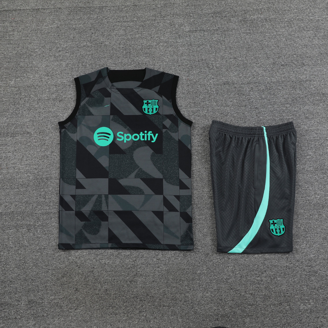 FC BARCELONA BLACK sleeveless Summer set 2024/2025