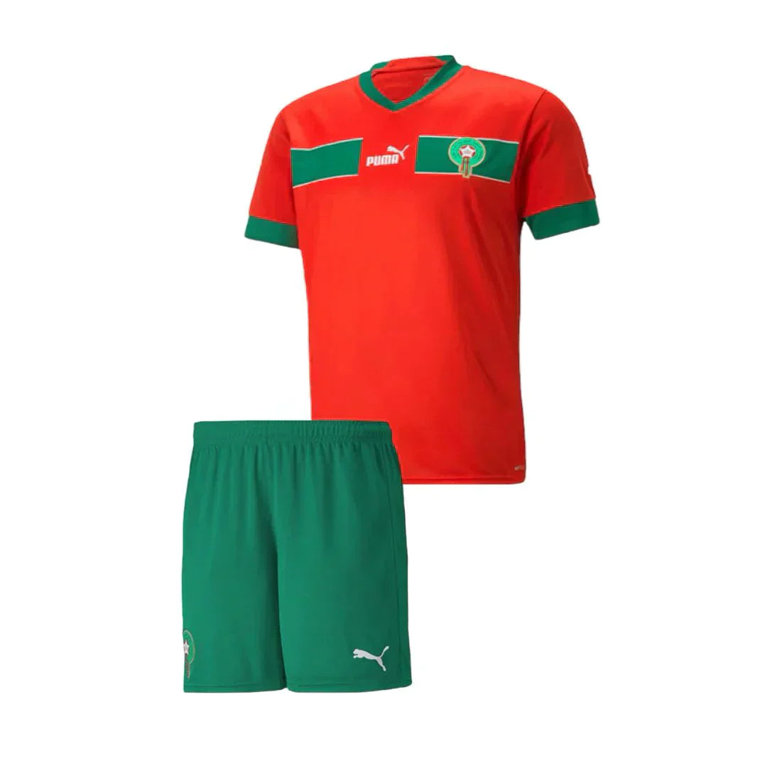 morocco home kids soccer jersey 2024