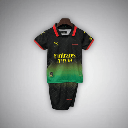 AC Milan Off-White Kids Football Kit Diavoli