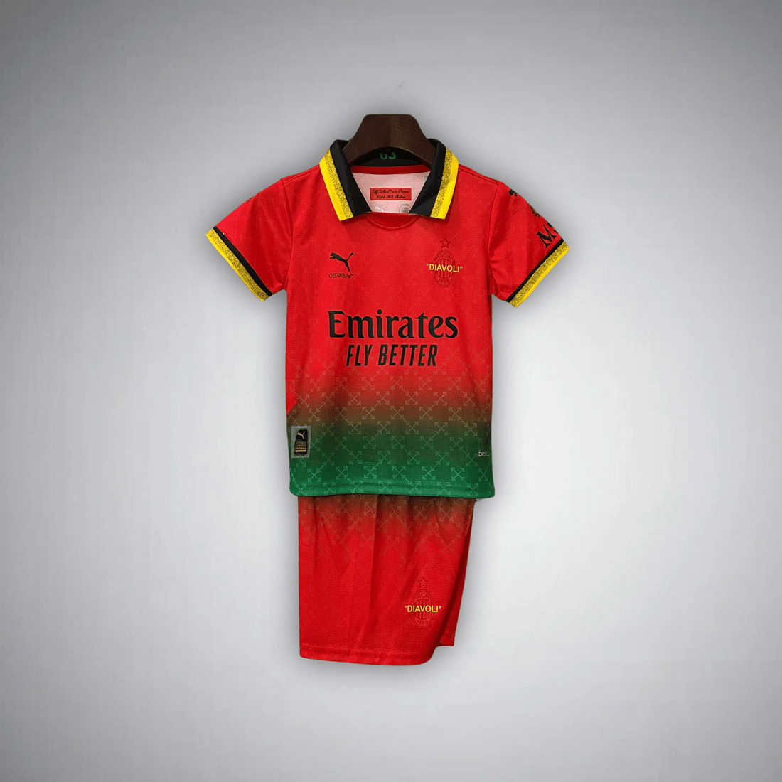 AC Milan Off-White Kids Football Kit 