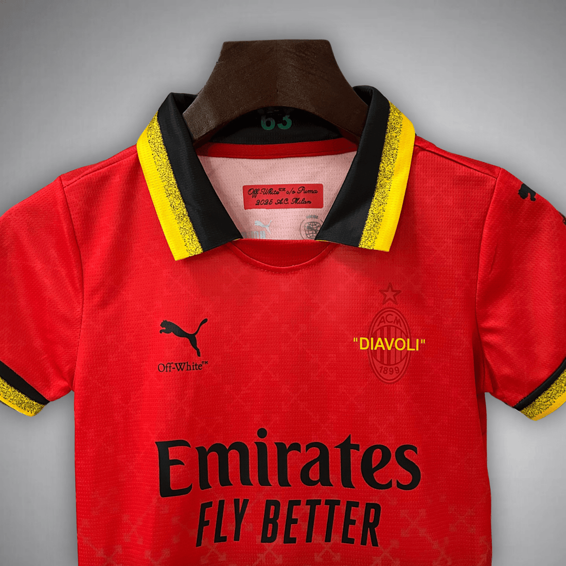AC Milan Off-White Kids Football Kit 