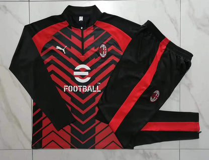 ac milan 23 24 black red Football Tracksuit