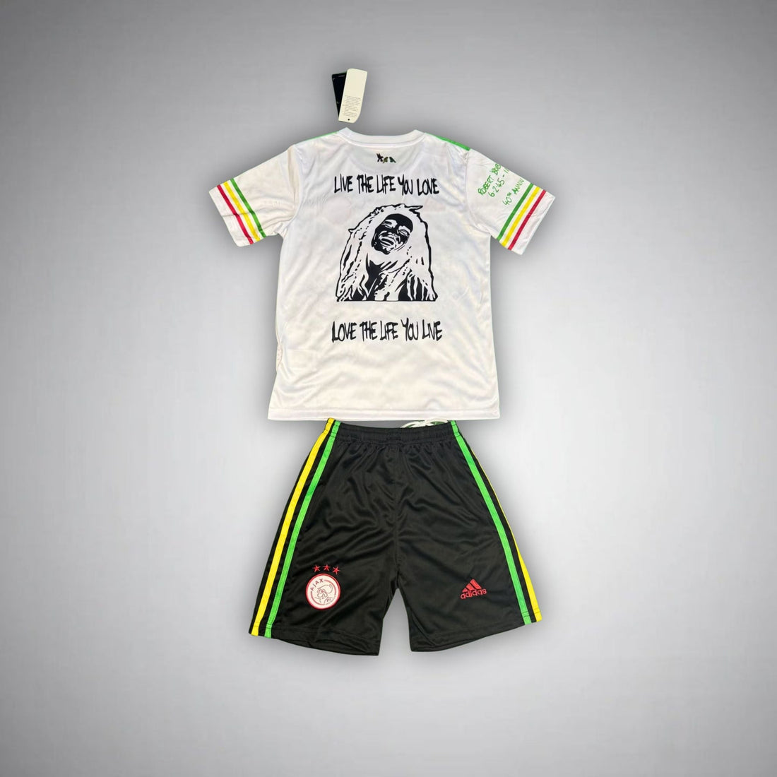 Ajax Bob Marley Kids Football Kit White