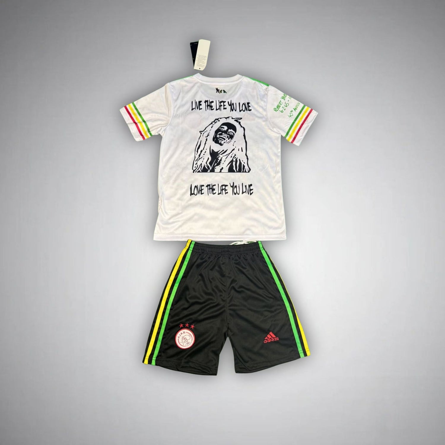 Ajax Bob Marley Kids Football Kit White