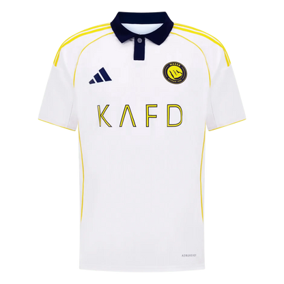 Al Nassr Ronaldo Jersey 2025 Third Kit White KAFD