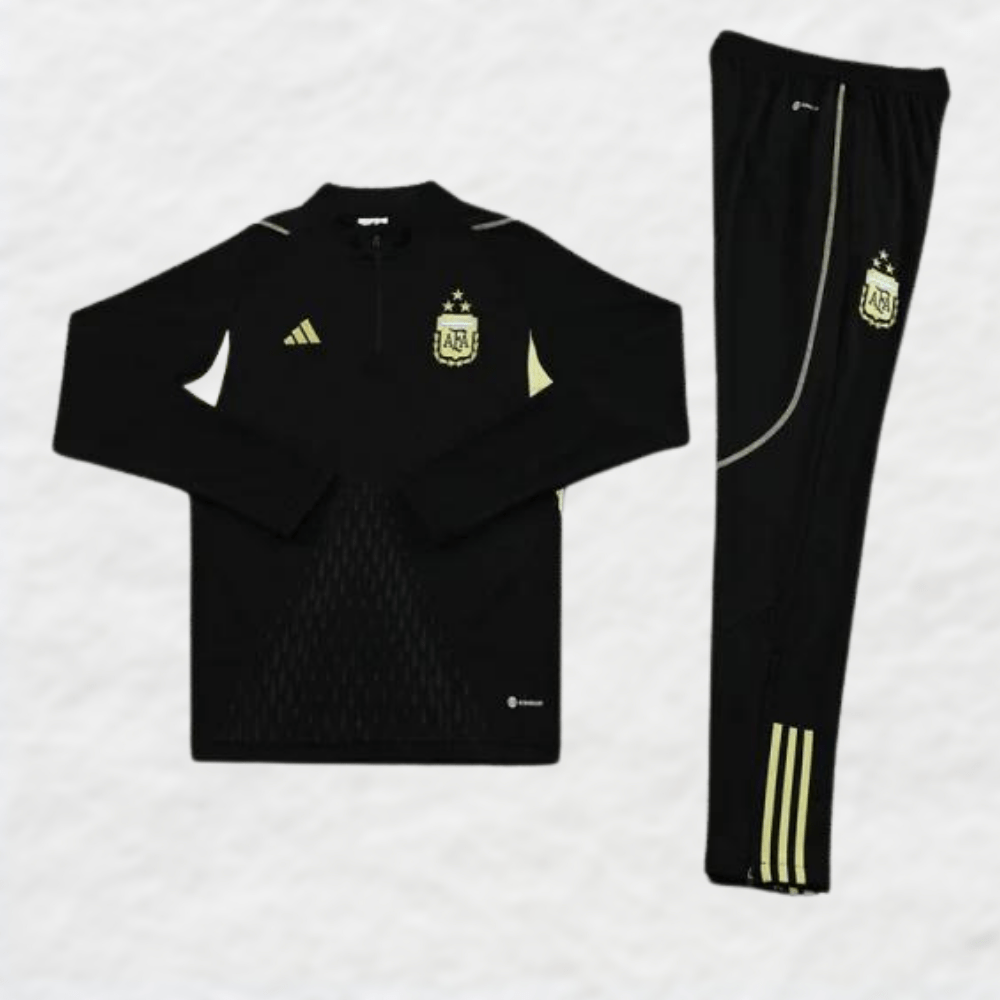 argentinia 2023 black Football Tracksuit