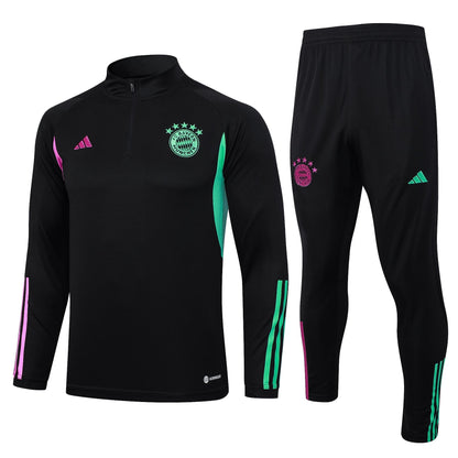 bayern munich 23 24 black tracksuit 2