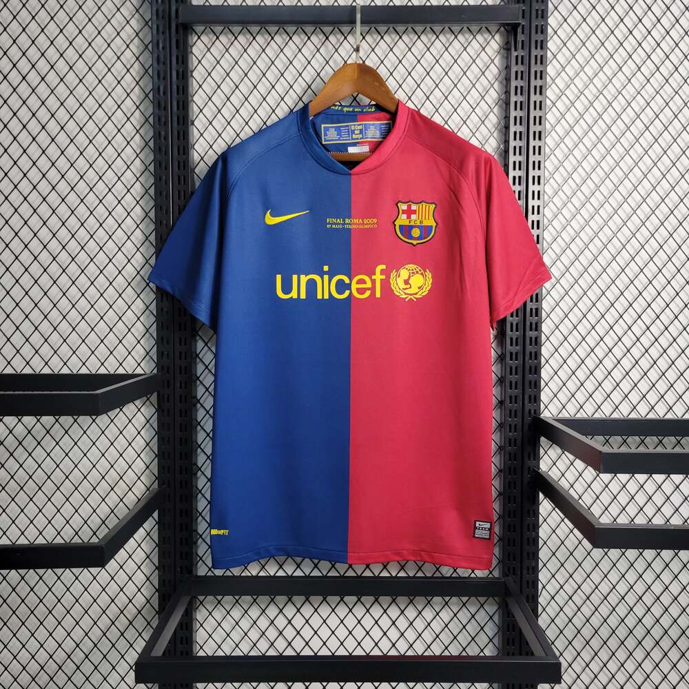 2008/2009 Barcelona Heimfinale Roma Fußballtrikot