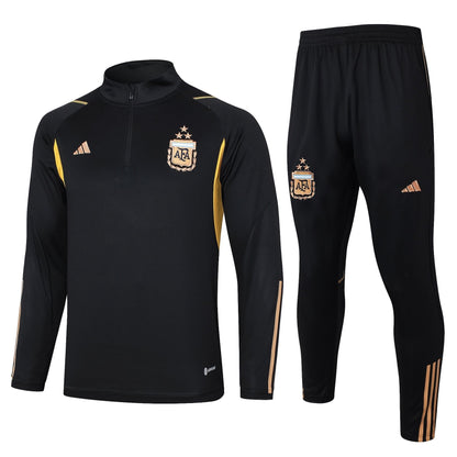 argentina 23 24 black Football Tracksuit