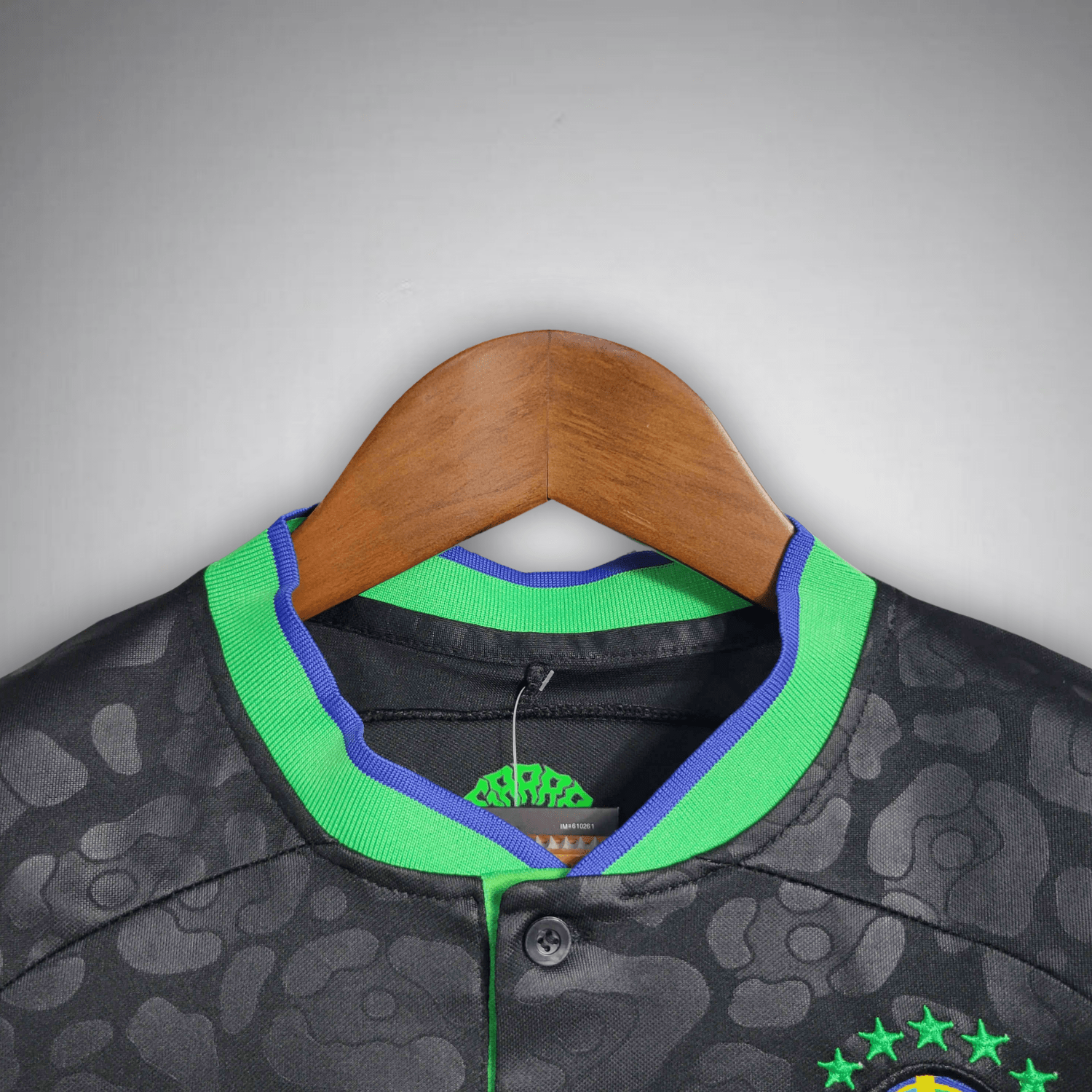 Brazil Kids Football Kit Black Leopard