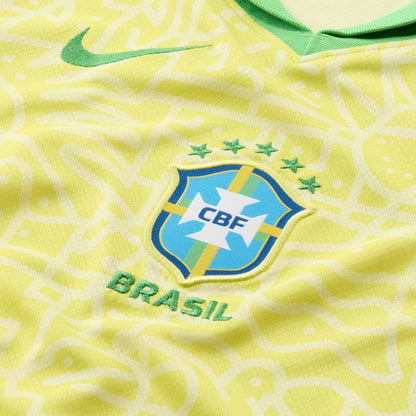 brazil home kids soccer jersey 2024 2025