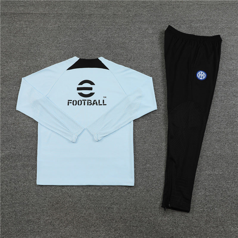 inter milan 23 24 light grey Football Tracksuit