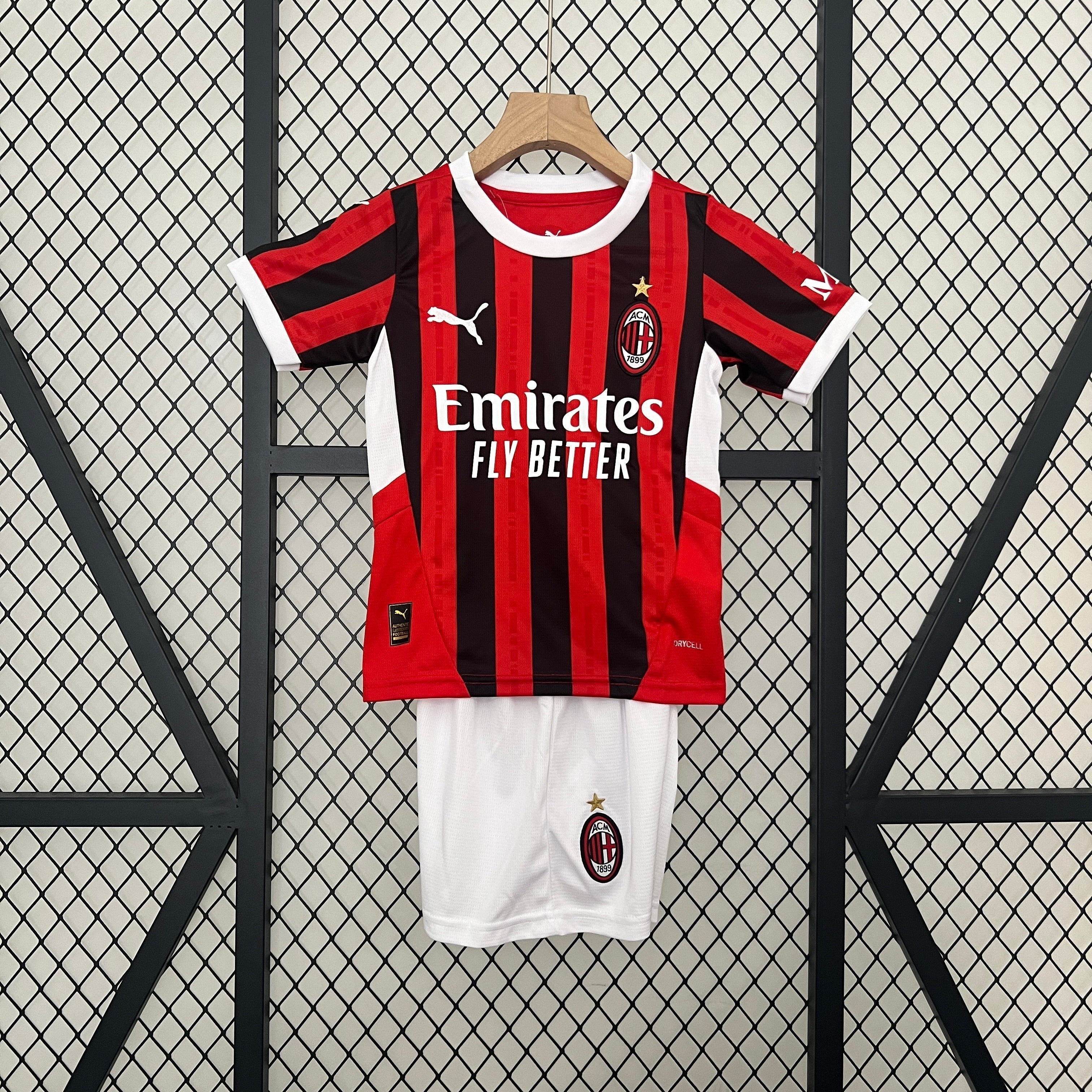 Ac Milan 24 25 | Kids Football Kit Home