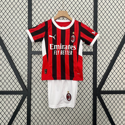 Ac Milan 24 25 | Kids Football Kit Home