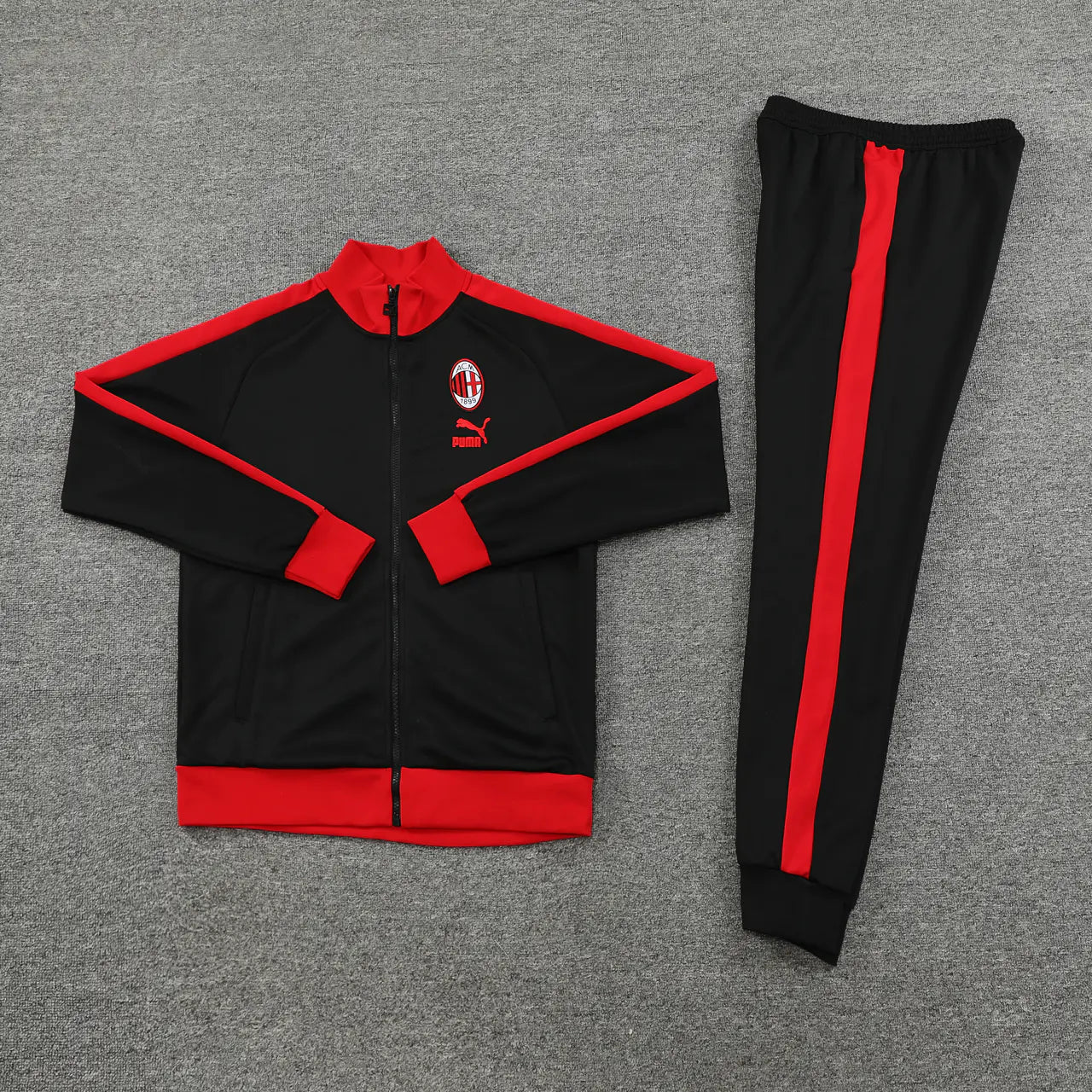 ac milan 23 24 black Football Tracksuit 3