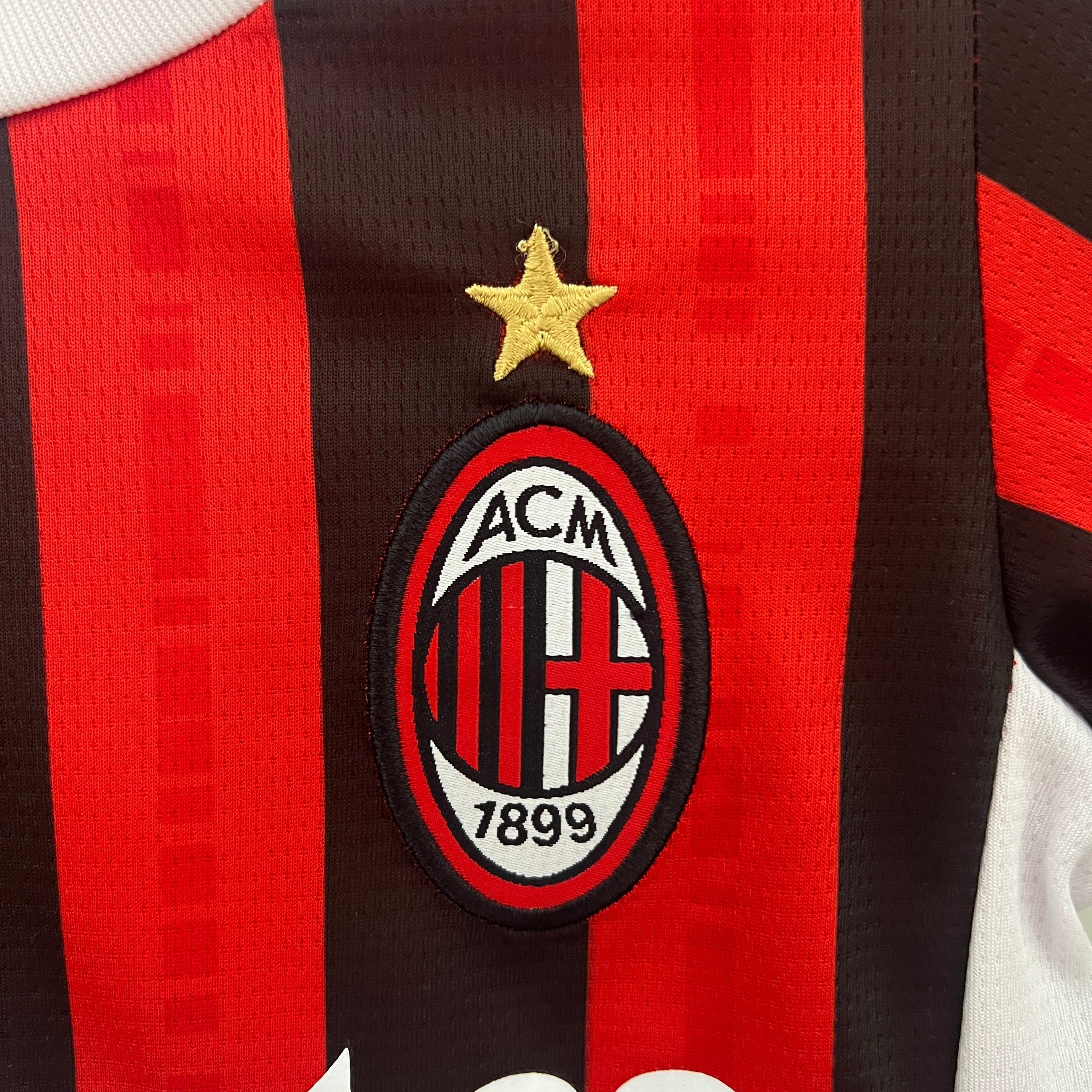 Ac Milan 24 25 | Kids Football Kit Home