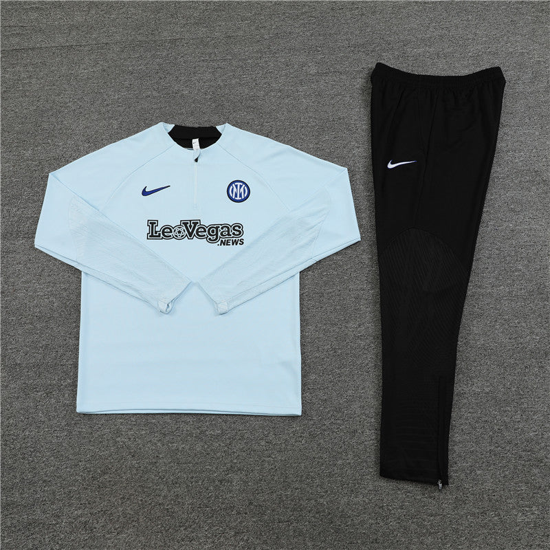 inter milan 23 24 light grey Football Tracksuit