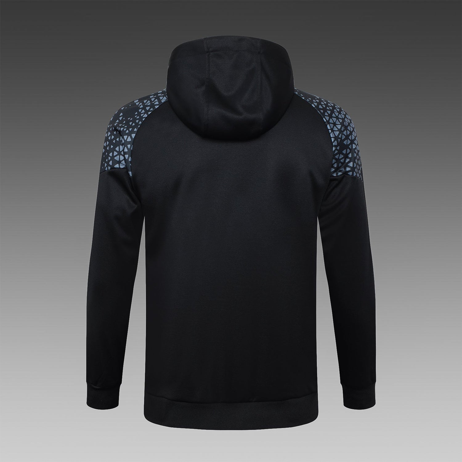 marseille 23 24 black Football Tracksuit hoodie