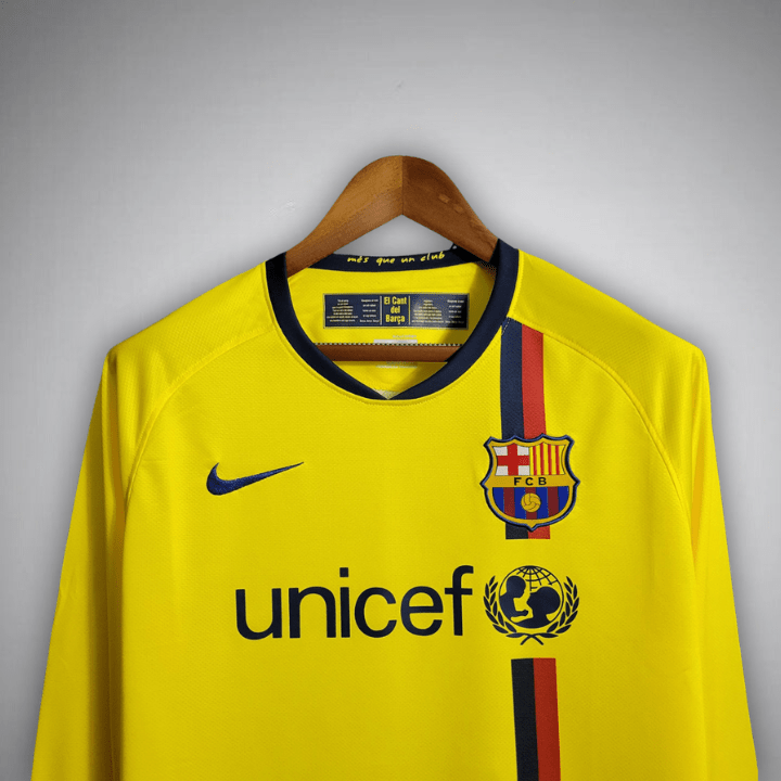 fc barcelona 2008 2009 long sleeve away kit