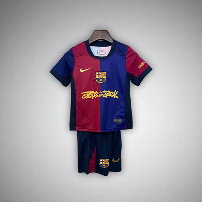 FC Barcelona x Cactus Jack Home Kids Football Kit