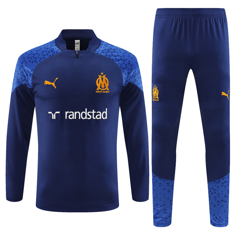 marseille 23 24 royal blue Football Tracksuit