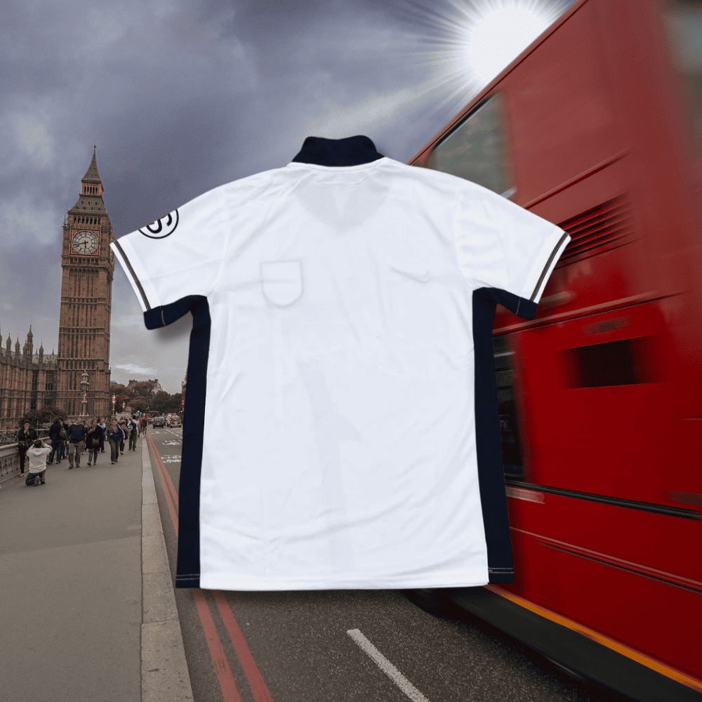 Concepto de camiseta de Stussy de Inglaterra