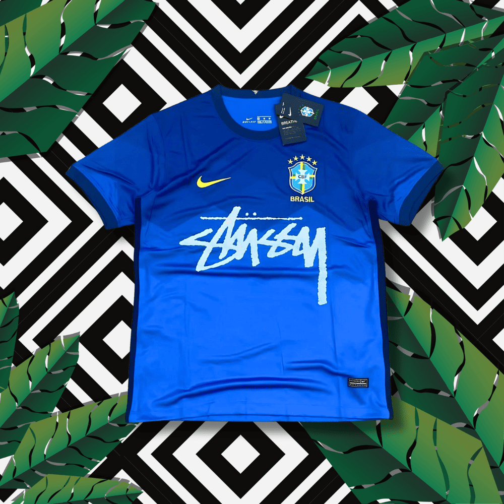 Brazil Stussy Jersey - Blue Edition