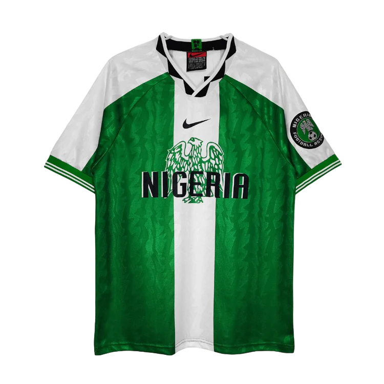 Camiseta retro de local de Nigeria 1996