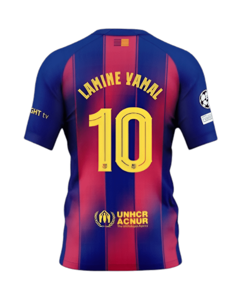 Lamine Yamal Barcelona Number 10 Shirt - 2025-2026 Edition