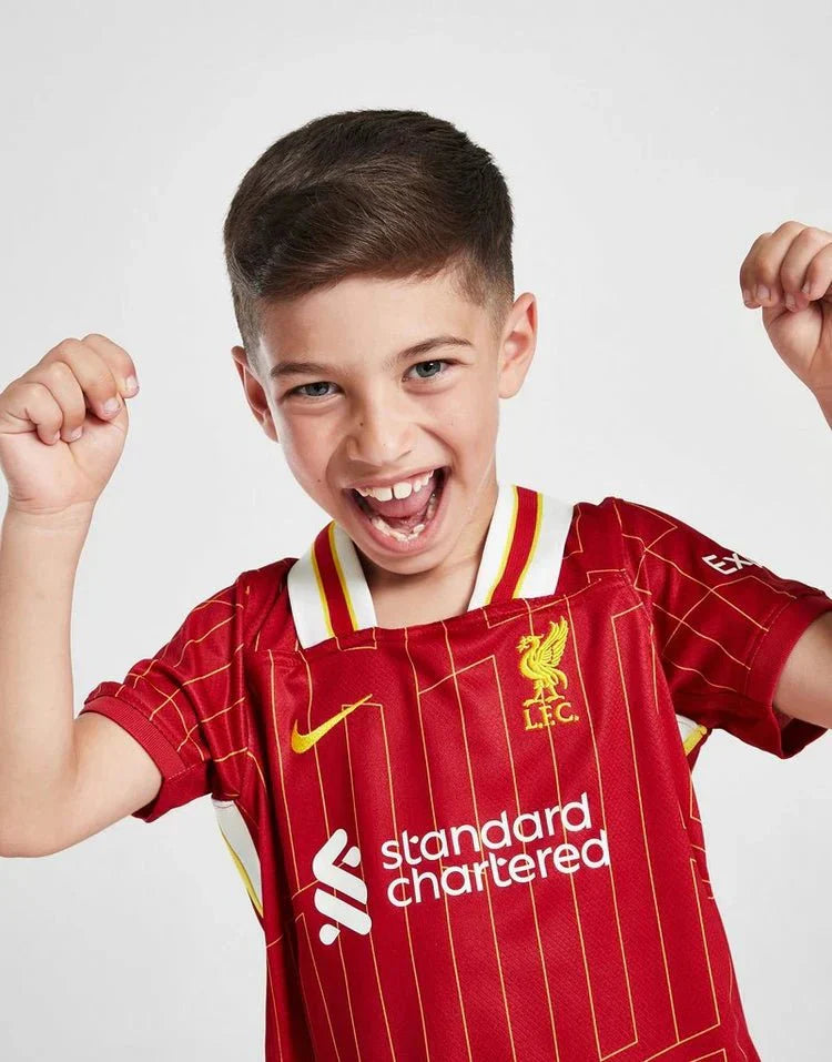 liverpool home kids soccer jersey 2024 25