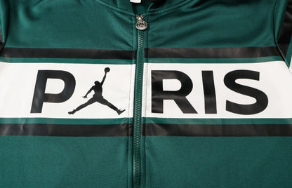 psg dark green and white premium Football Tracksuit